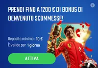 Prendi fino a 1200 euro di bonus di benvenuto scommesse (1)